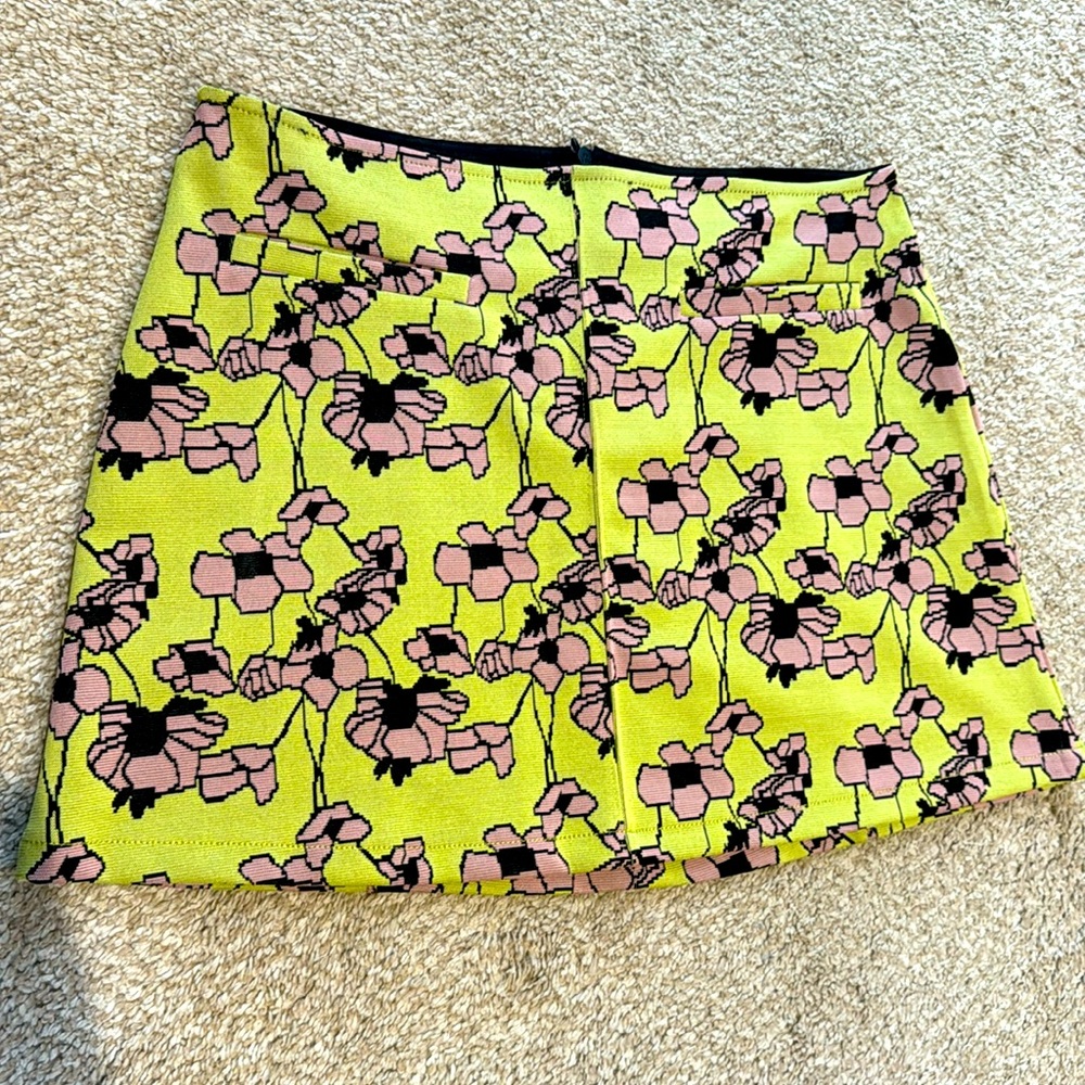 Zara floral miniskirt